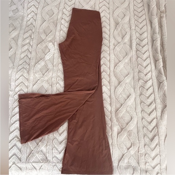 Brown Flared Women's Leggings - Picture 2 of 5